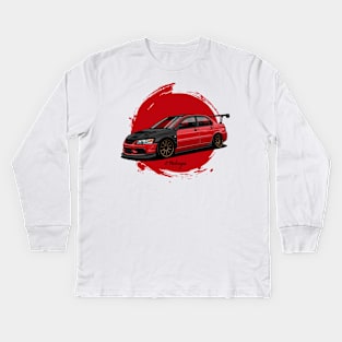 Evo IX Custom Kids Long Sleeve T-Shirt